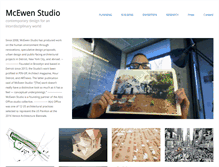 Tablet Screenshot of mcewenstudio.com